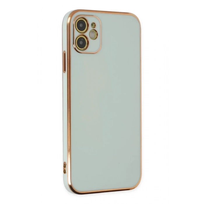 Apple iPhone 12 Kılıf Volet Silikon - Açık Yeşil