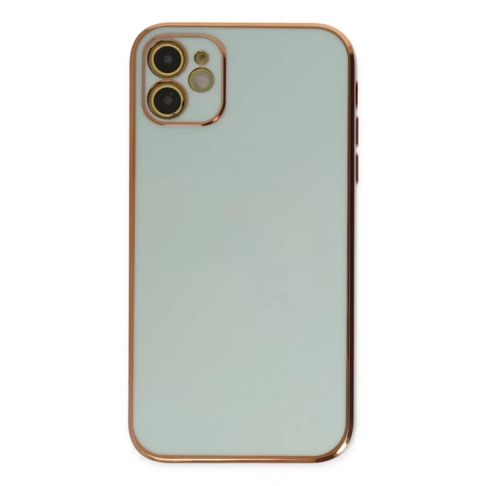 Apple iPhone 12 Kılıf Volet Silikon - Açık Yeşil