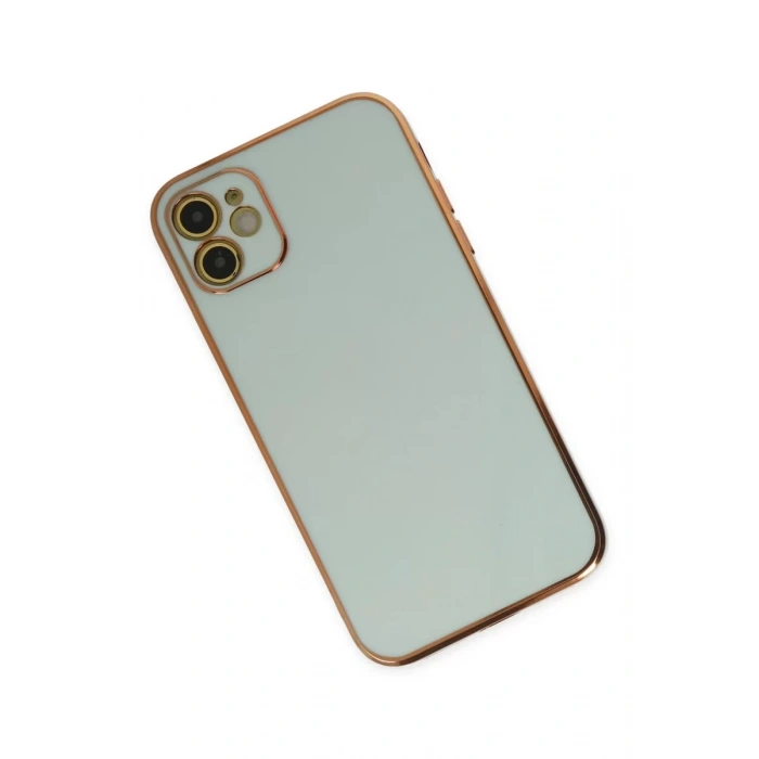 Apple iPhone 12 Kılıf Volet Silikon - Açık Yeşil