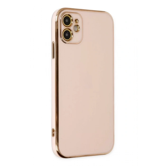 Apple iPhone 12 Kılıf Volet Silikon - Pembe