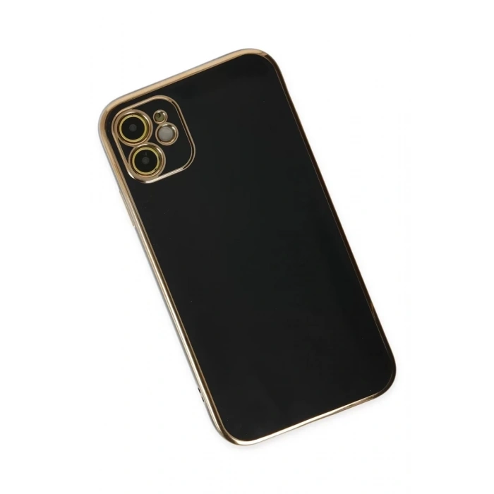 Apple iPhone 12 Kılıf Volet Silikon - Siyah