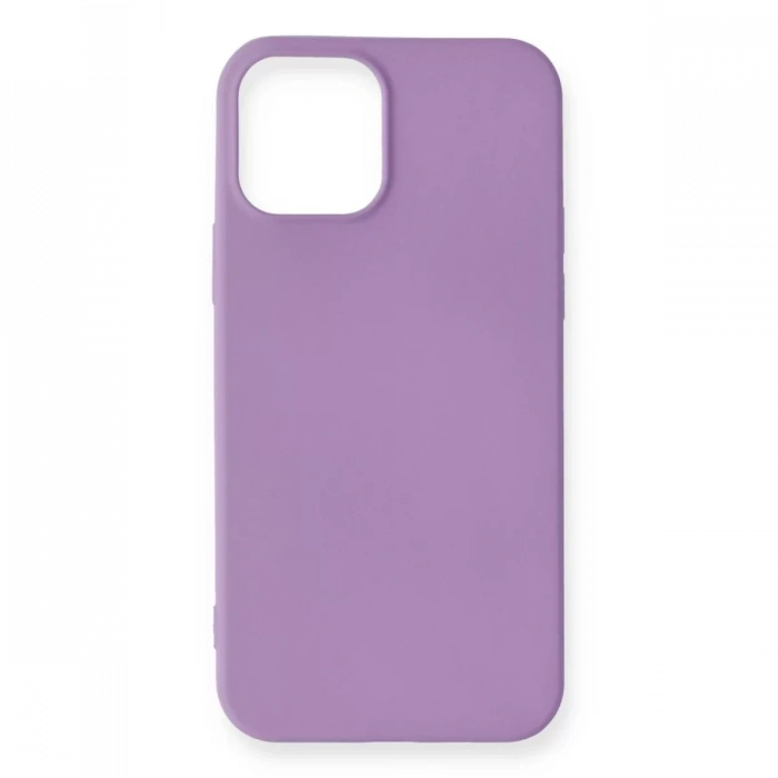 Apple iPhone 12 Mini Kılıf First Silikon - Lila