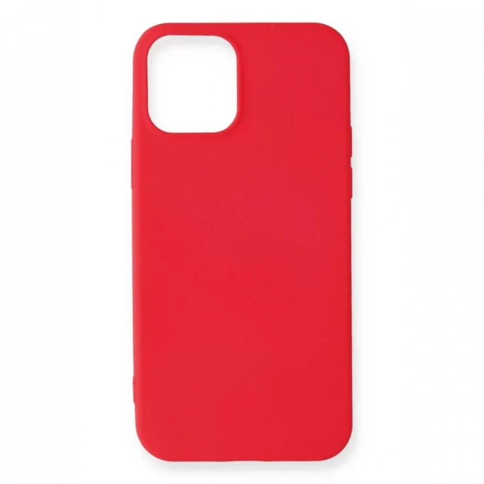 Apple iPhone 12 Mini Kılıf First Silikon - Pembe