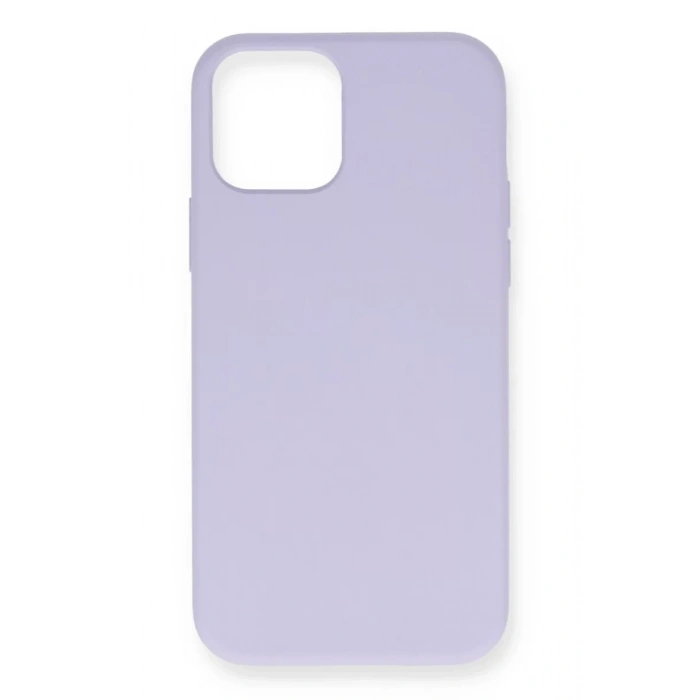Apple iPhone 12 Mini Kılıf Nano içi Kadife Silikon - Lila