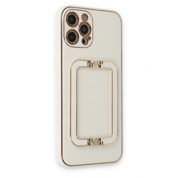 Apple iPhone 12 Pro Kılıf Coco Elit Kapak - Beyaz