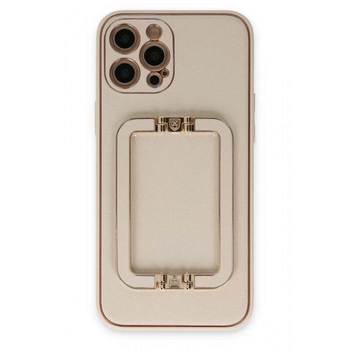 Apple iPhone 12 Pro Kılıf Coco Elit Kapak - Gold
