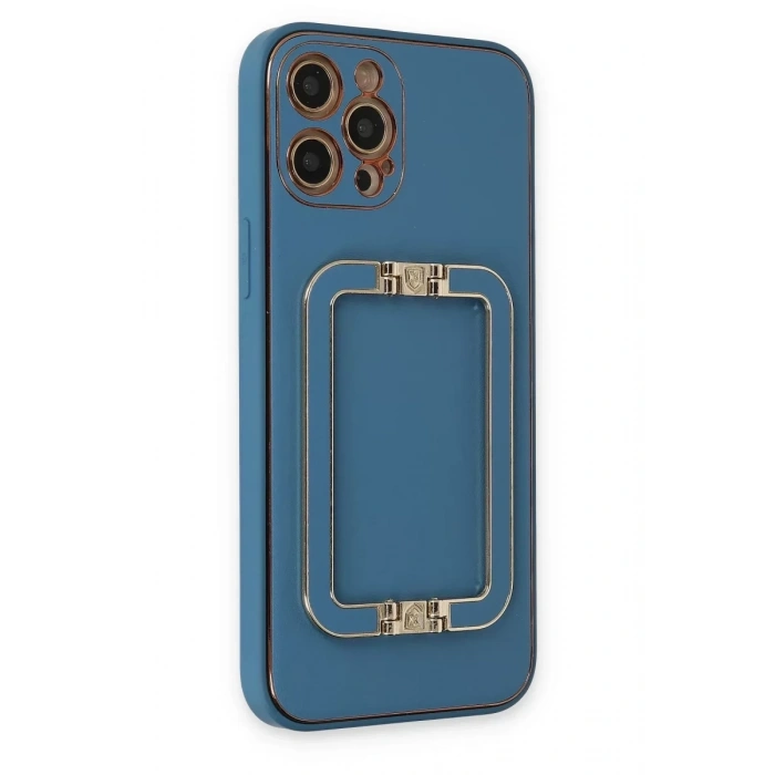 Apple iPhone 12 Pro Kılıf Coco Elit Kapak - Mavi