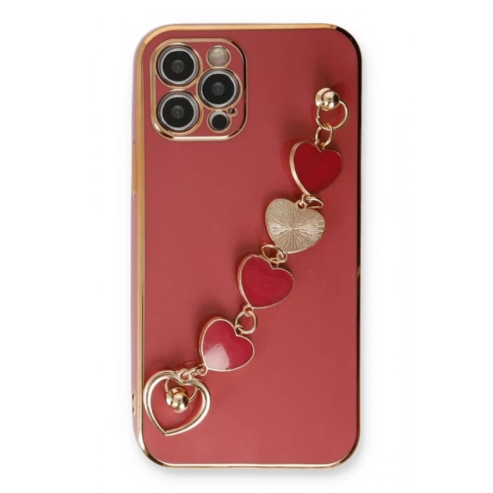 Apple iPhone 12 Pro Kılıf Esila Silikon - Kırmızı