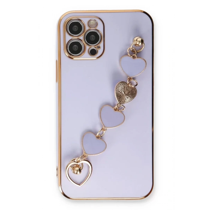 Apple iPhone 12 Pro Kılıf Esila Silikon - Lila