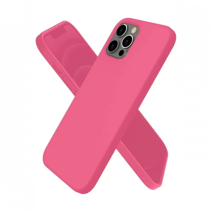 Apple iPhone 12 Pro Kılıf First Silikon - Pembe