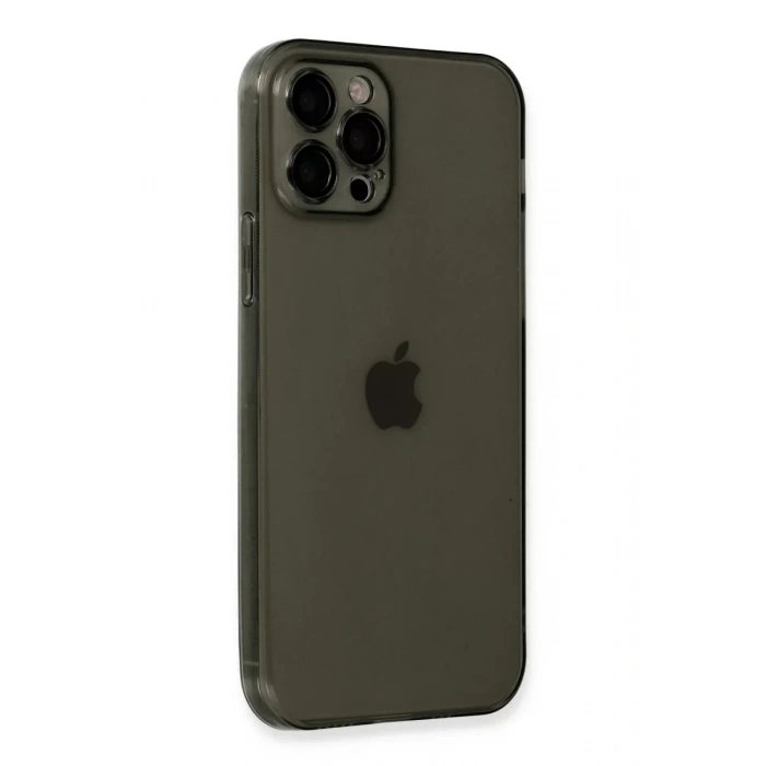 Apple iPhone 12 Pro Kılıf Fly Lens Silikon - Siyah