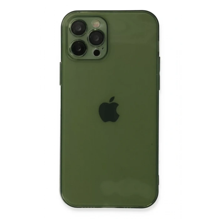 Apple iPhone 12 Pro Kılıf Fly Lens Silikon - Yeşil