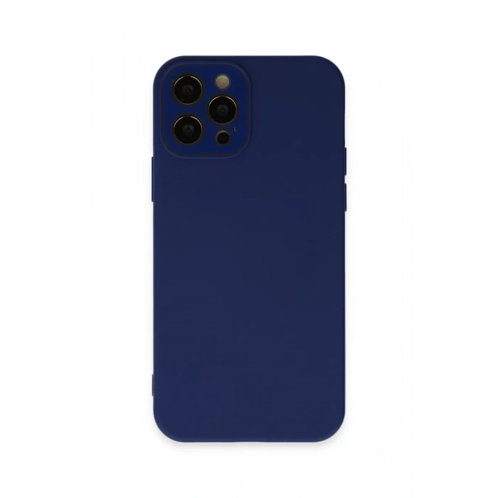 Apple iPhone 12 Pro Kılıf Lansman Glass Kapak - Sky Blue