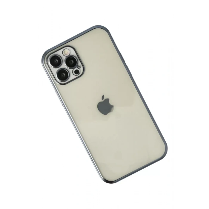 Apple iPhone 12 Pro Kılıf Lensli Silikon - Lacivert