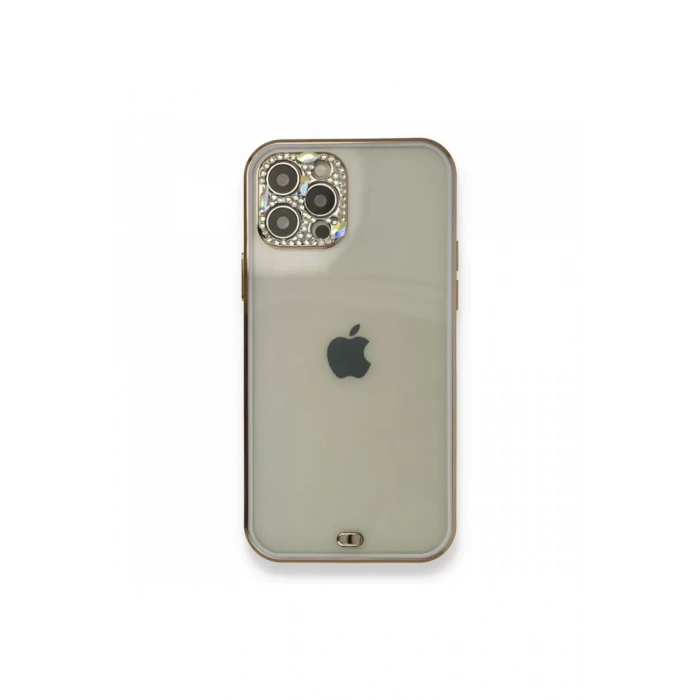 Apple iPhone 12 Pro Kılıf Liva Taşlı Silikon - Mor