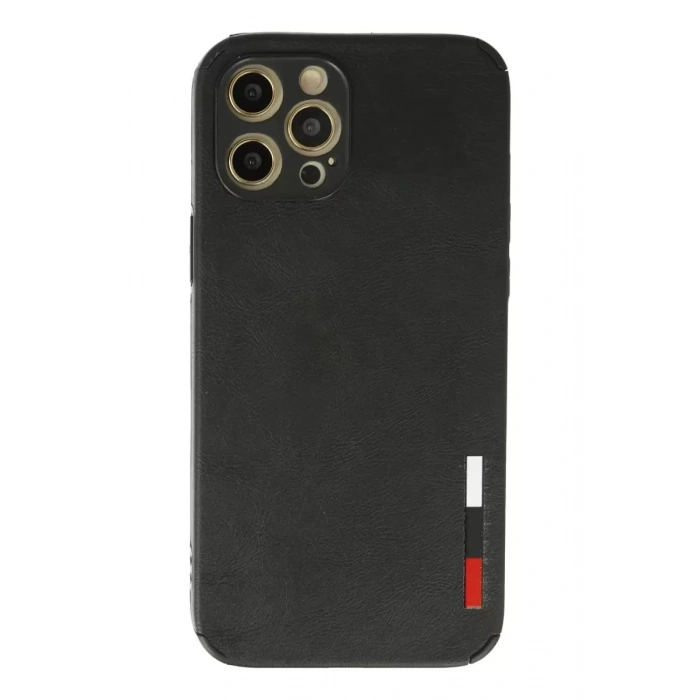 Apple iPhone 12 Pro Kılıf Loop Deri Silikon - Siyah