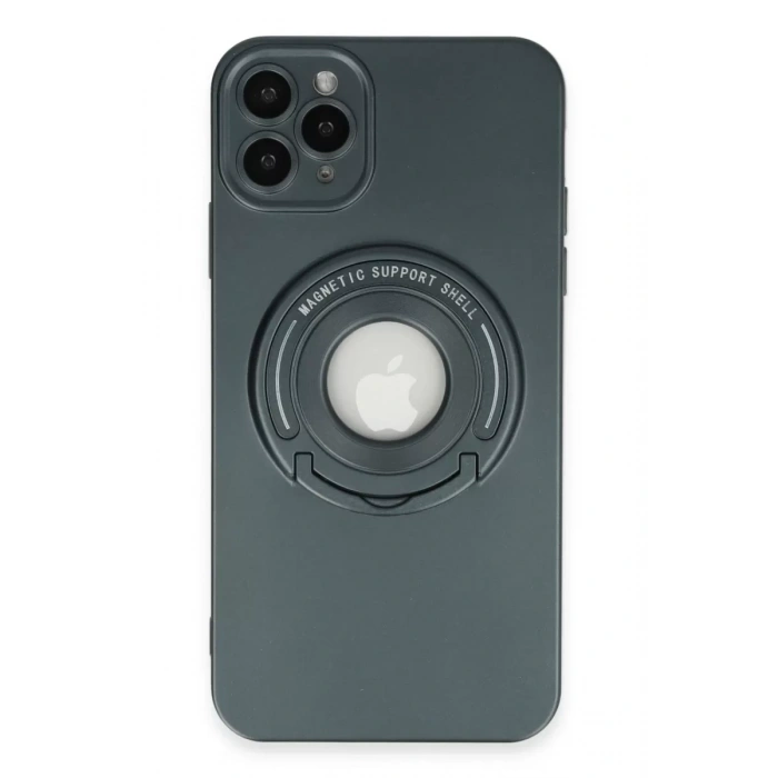 Apple iPhone 12 Pro Kılıf Lukka Magneticsafe Kapak - Koyu Yeşil