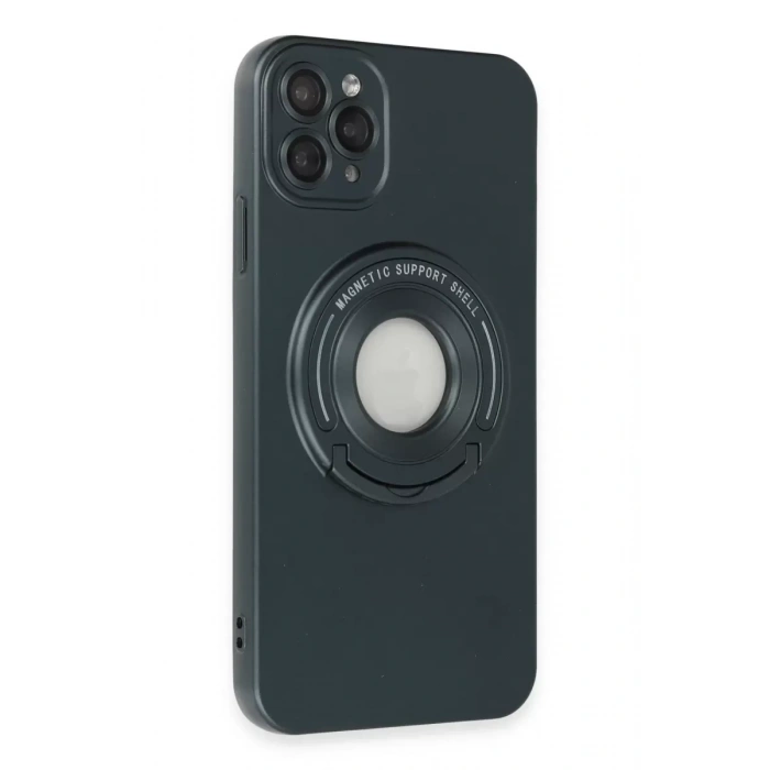 Apple iPhone 12 Pro Kılıf Lukka Magneticsafe Kapak - Koyu Yeşil