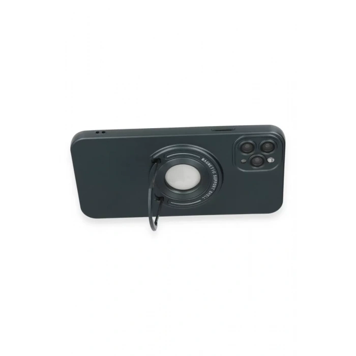 Apple iPhone 12 Pro Kılıf Lukka Magneticsafe Kapak - Koyu Yeşil