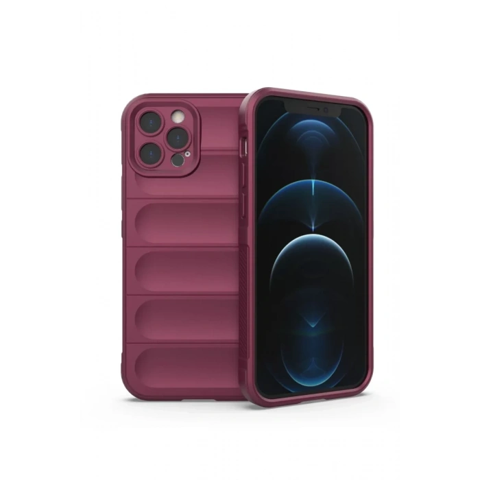 Apple iPhone 12 Pro Kılıf Optimum Silikon - Bordo