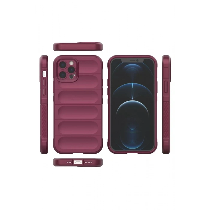 Apple iPhone 12 Pro Kılıf Optimum Silikon - Bordo