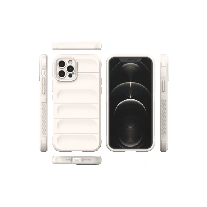 Apple iPhone 12 Pro Kılıf Optimum Silikon - Krem