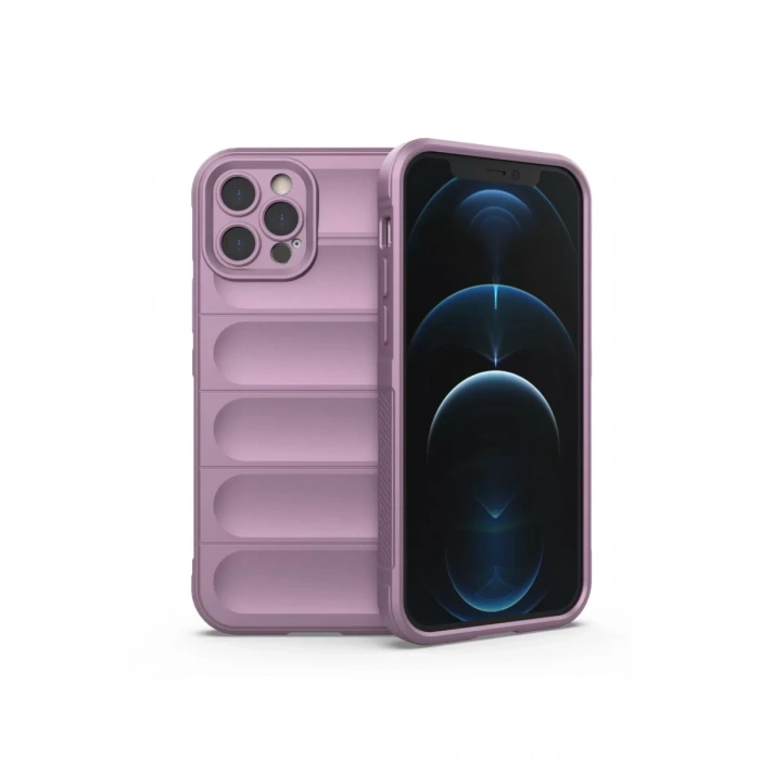 Apple iPhone 12 Pro Kılıf Optimum Silikon - Mor