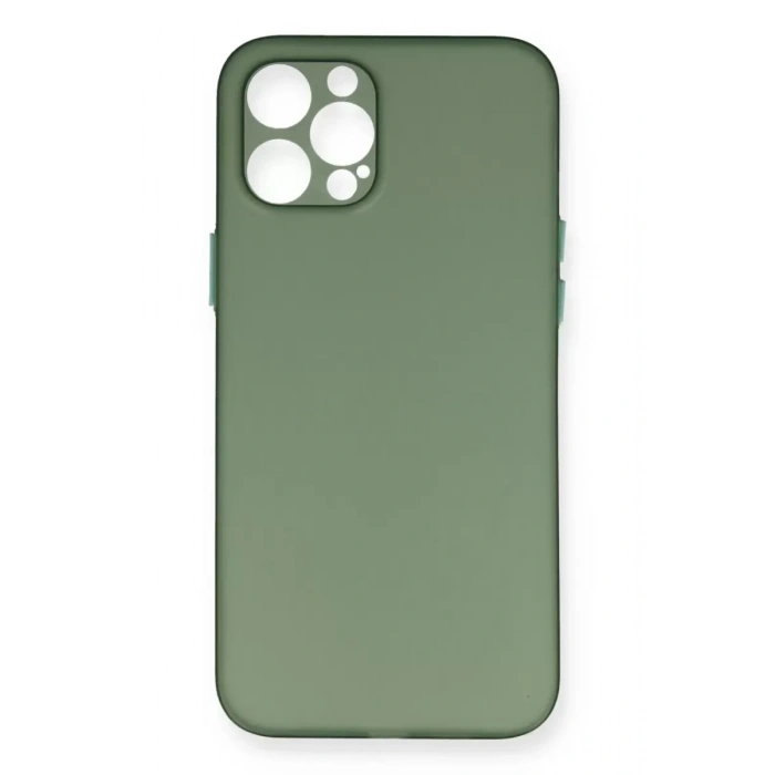 Apple iPhone 12 Pro Kılıf PP Ultra İnce Kapak - Yeşil