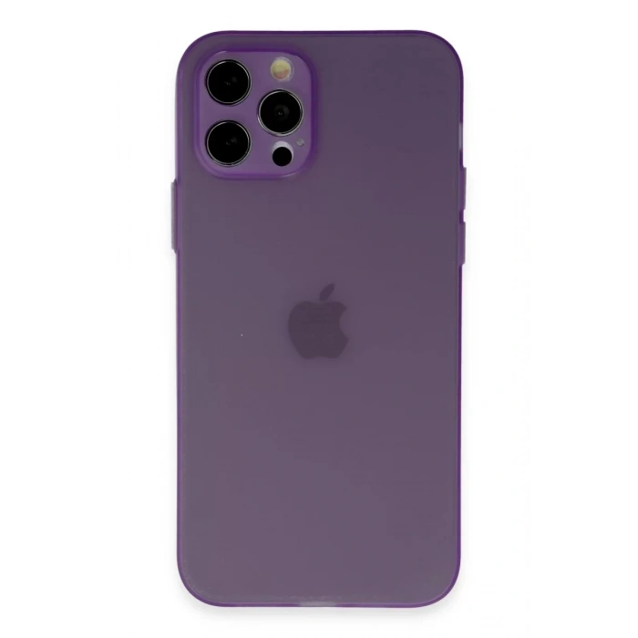 Apple iPhone 12 Pro Kılıf Puma Silikon - Koyu Mor