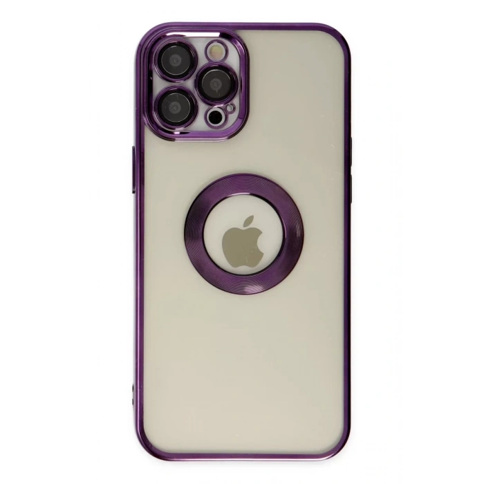 Apple iPhone 12 Pro Kılıf Slot Silikon - Mor