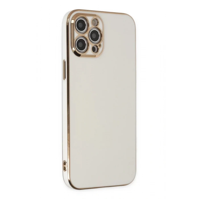 Apple iPhone 12 Pro Kılıf Volet Silikon - Beyaz