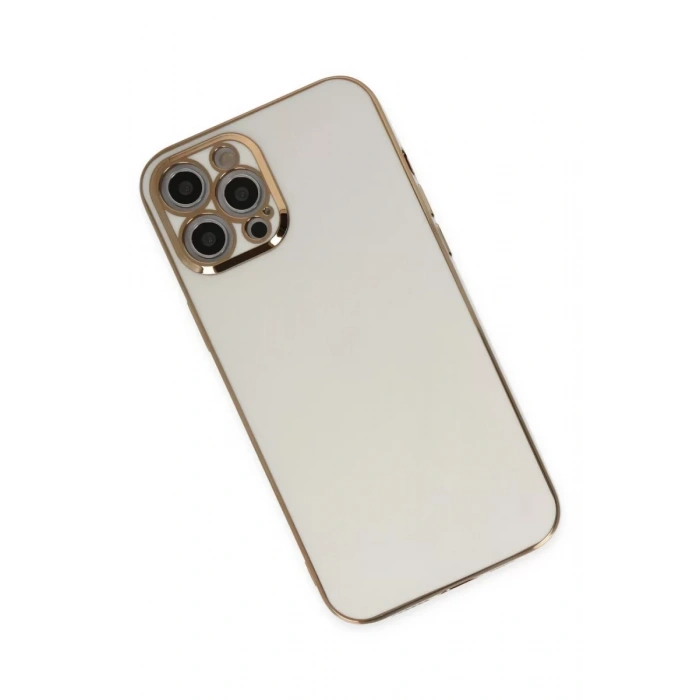 Apple iPhone 12 Pro Kılıf Volet Silikon - Beyaz