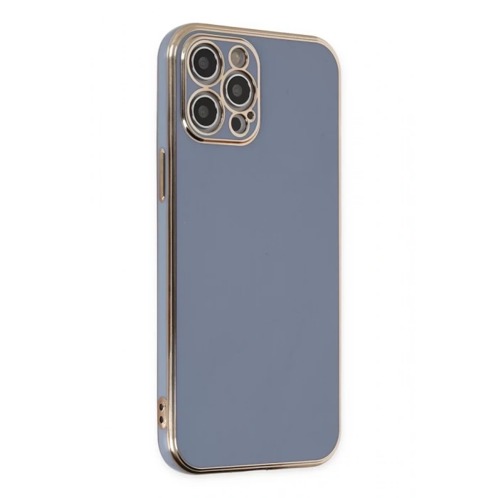 Apple iPhone 12 Pro Kılıf Volet Silikon - Mavi