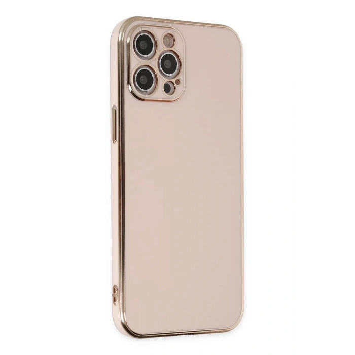 Apple iPhone 12 Pro Kılıf Volet Silikon - Pembe