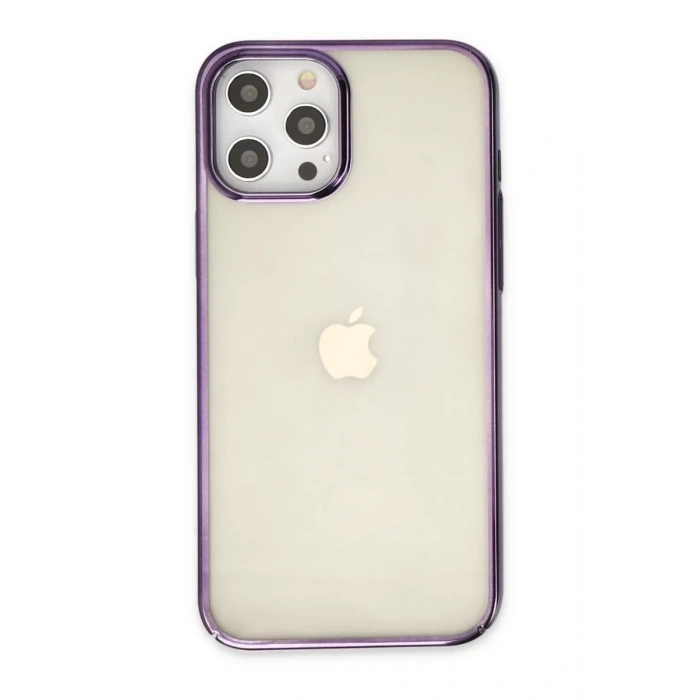 Apple iPhone 12 Pro Max Kılıf Element Silikon - Mor