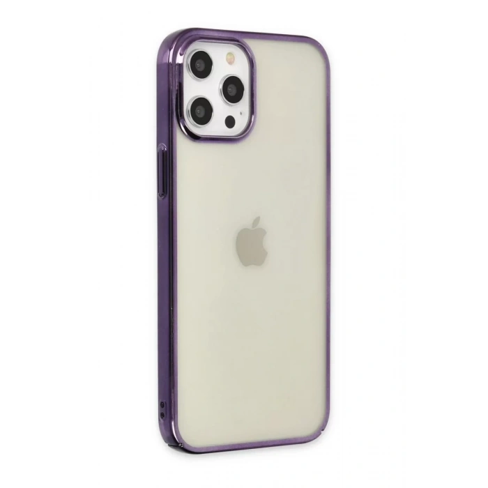 Apple iPhone 12 Pro Max Kılıf Element Silikon - Mor
