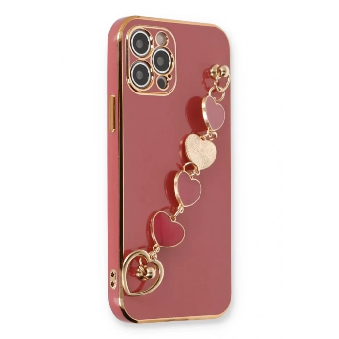 Apple iPhone 12 Pro Max Kılıf Esila Silikon - Kırmızı