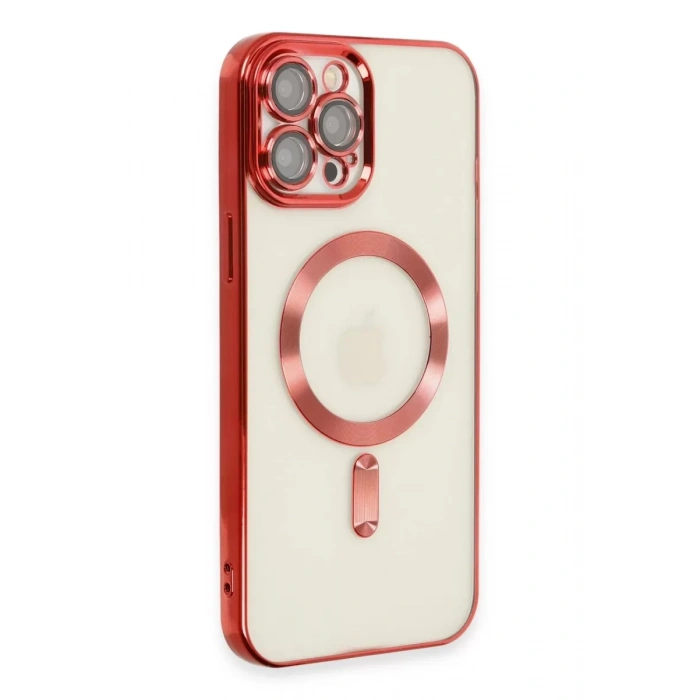Apple iPhone 12 Pro Max Kılıf Kross Magneticsafe Kapak - Kırmızı