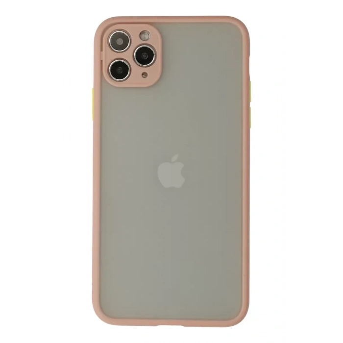 Apple iPhone 12 Pro Max Kılıf Montreal Silikon Kapak - Pembe