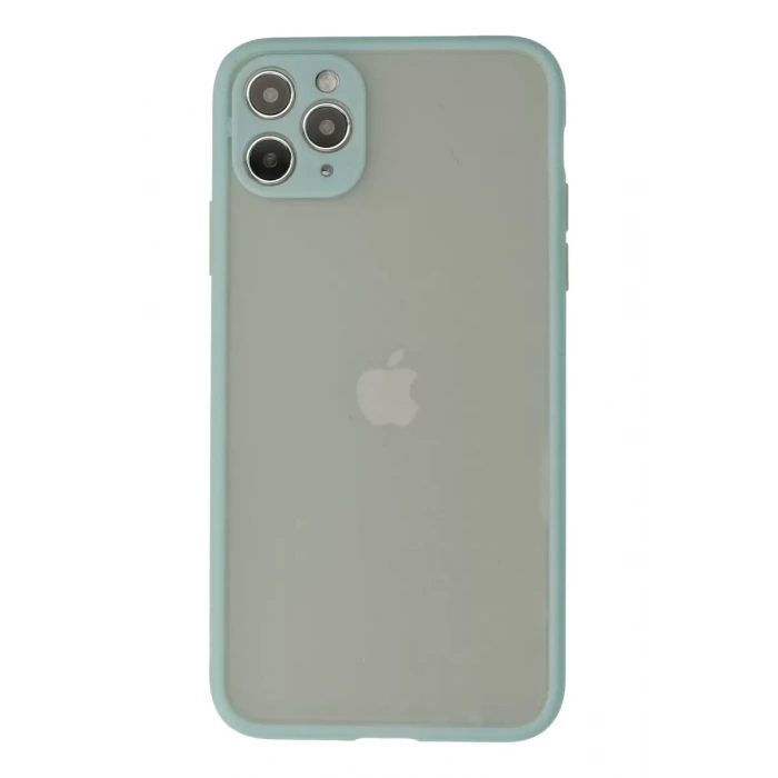Apple iPhone 12 Pro Max Kılıf Montreal Silikon Kapak - Turkuaz