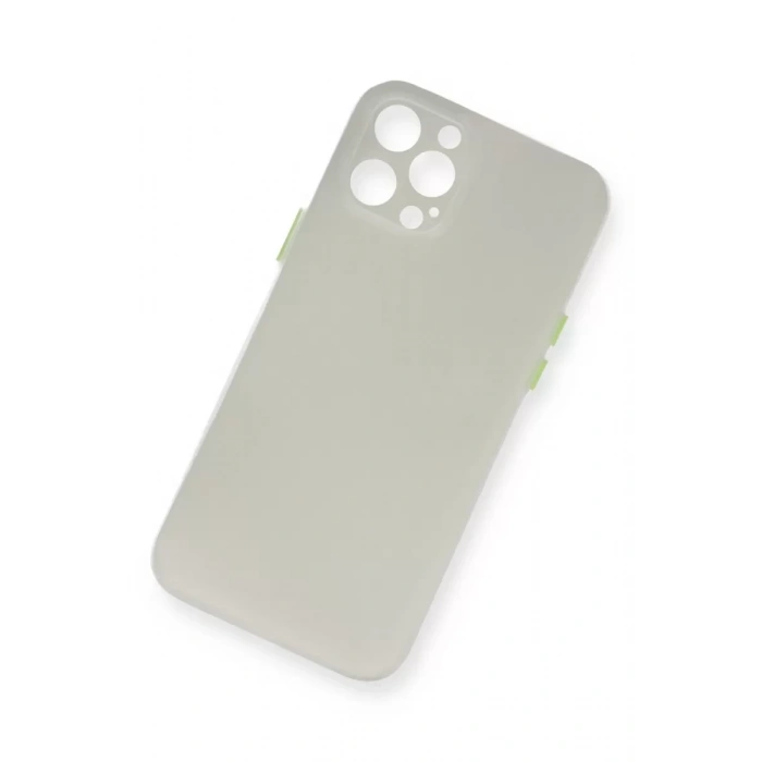 Apple iPhone 12 Pro Max Kılıf PP Ultra İnce Kapak - Beyaz