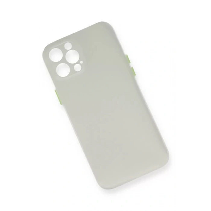 Apple iPhone 12 Pro Max Kılıf PP Ultra İnce Kapak - Beyaz