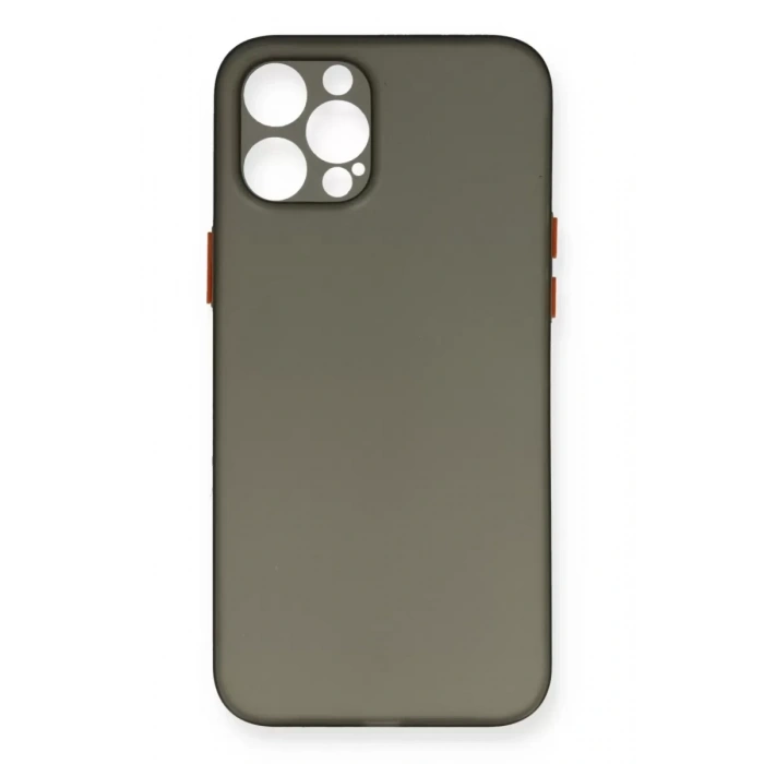Apple iPhone 12 Pro Max Kılıf PP Ultra İnce Kapak - Gri