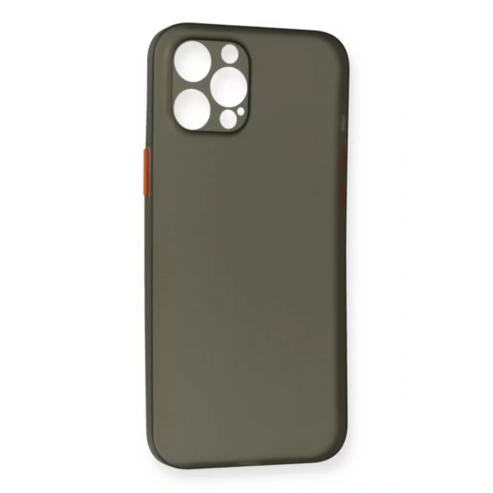 Apple iPhone 12 Pro Max Kılıf PP Ultra İnce Kapak - Gri