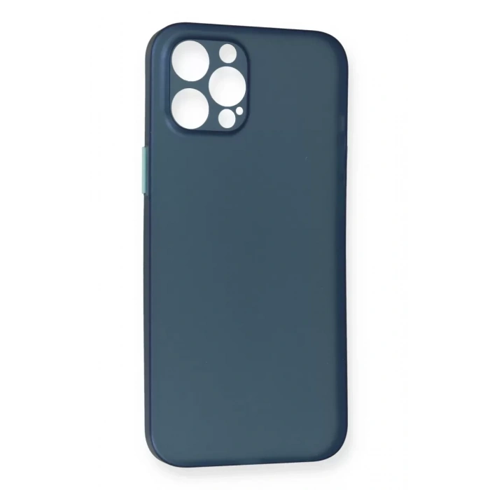Apple iPhone 12 Pro Max Kılıf PP Ultra İnce Kapak - Mavi