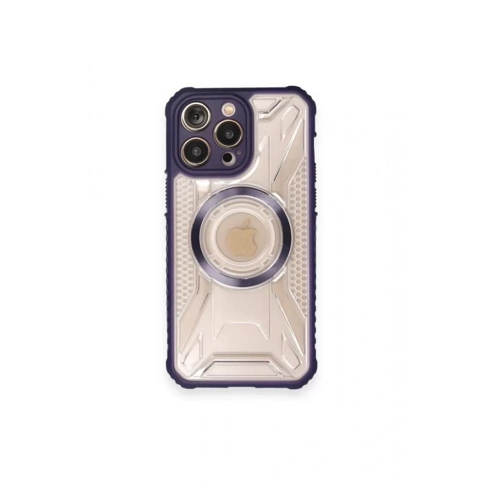 Apple iPhone 12 Pro Max Kılıf Prag Magneticsafe Kapak - Derin Mor