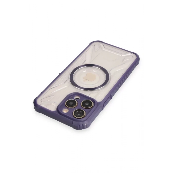 Apple iPhone 12 Pro Max Kılıf Prag Magneticsafe Kapak - Derin Mor