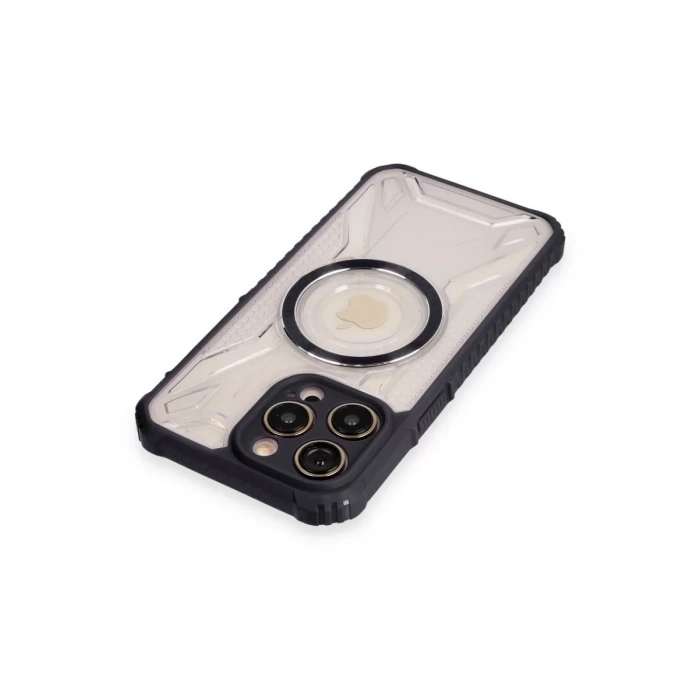 Apple iPhone 12 Pro Max Kılıf Prag Magneticsafe Kapak - Siyah