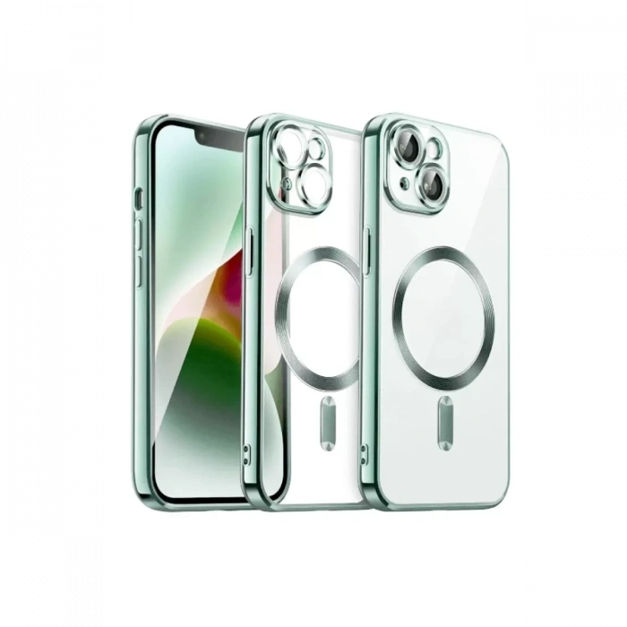 Apple iPhone 13 Kılıf Kross Magneticsafe Kapak - Koyu Yeşil