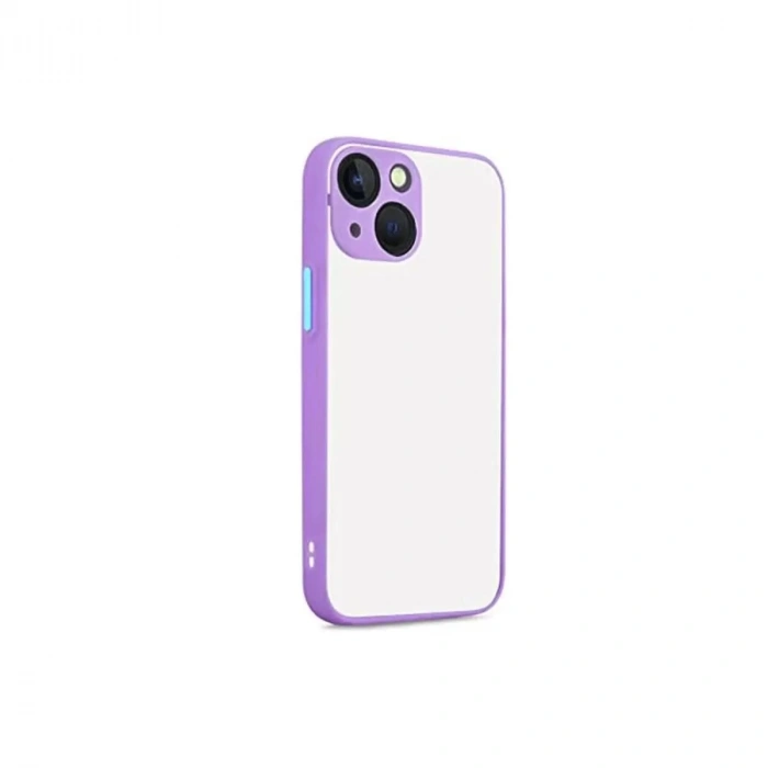 Apple iPhone 13 Kılıf Montreal Silikon Kapak - Mor